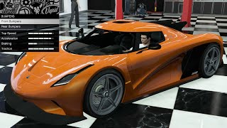 GTA 5  DLC Vehicle Customization  Overflod Entity MT Koenigsegg Jesko [upl. by Molini]