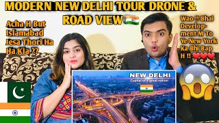 NEW DELHI  Modern View Of Indias Capital Pakistani Reaction  BEAUTIFUL CITY IN 4K delhi city🇮🇳 [upl. by Orecic364]