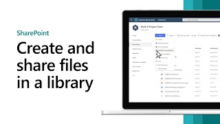 Getting started with SharePoint  Create upload and share files in a document library [upl. by Mode]