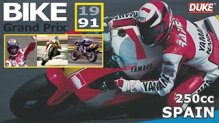 1991 Bike Grand Prix Championship  Spain  250cc Race [upl. by Laamak]