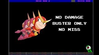 Mega Man 2  Quick Man Buster Only No Miss No Damage [upl. by Elias]