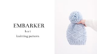 Embarker Hat Knitting Pattern [upl. by Ledda938]