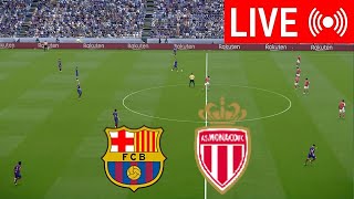 🔴LIVE Barcelona vs Monaco  Joan Gamper Trophy 2024  PES 21 Video Simulation Gameplay [upl. by Esimaj]