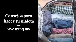 CÓMO AHORRAR ESPACIO EN UNA MALETA DE VIAJE [upl. by Birgitta]