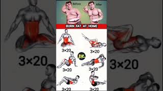 6 FatBurning Exercises You Can Do at Home fitness gym burnfat shorts absworkout [upl. by Eyde832]