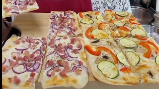 Самый Вкусный Рецепт Огненный Пирог Flammkuchen в духовке за 15 мин kuchen flammkuchen backen [upl. by Eelyak]