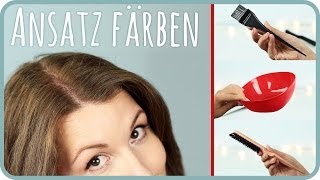 Haare selber färben l Ansatz [upl. by Shedd844]