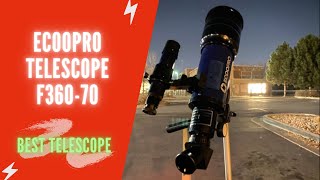 ECOOPRO 70mm Refractor Telescope Review  ECOOPRO Telescope F36070 Manual Unboxing [upl. by Suzann]