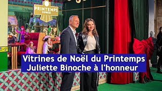 Vitrines de Noël du Printemps  Juliette Binoche à lhonneur  DRM News Français  AQ3S [upl. by Niliram]