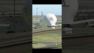 Heaviest Cargo Airplane Takeoff Too Late Airbus Beluga [upl. by Frankie]