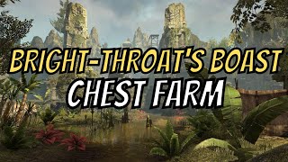 ESO  How to Farm DeadWaters Guile amp BrightThroats Roast  15 Chests in 7 Minutes [upl. by Ahsyia]