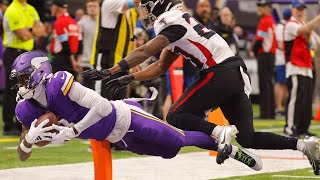 Jordan Addisons best catches from 3TD game vs Falcons  Week 14 [upl. by Jocko]