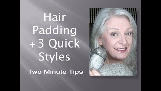 Hair Padding  3 Fast amp Easy Hairstyles for Any Occasion Including Bridal  I [upl. by Truelove]