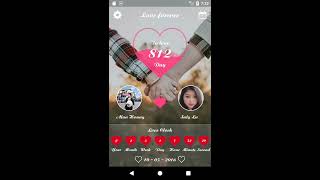 Love Forever  Love Days Counter app video demo [upl. by Unam]