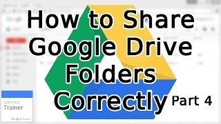 Tutorial How to Share Google Drive Folders and Share Permissions 2015 [upl. by Fabriane]