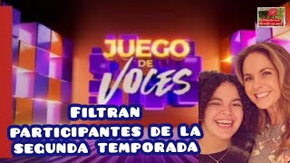 ¿Seguirá Lucerito Mijares Filtran participantes de la segunda temporada de quotJuego de Vocesquot 💃💃💃 [upl. by Esau]