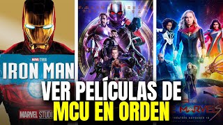 CÓMO VER LAS PELÍCULAS DE MARVEL EN ORDEN CRONOLÓGICO [upl. by Derinna376]