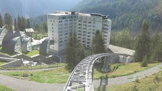 Standseilbahn 705002 Arosa TschuggenExpress Talfahrt [upl. by Kerrill89]