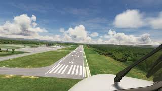 Landing in Lewisburg West Virginia  KLWB LWB  Greenbrier Valley Airport landingview fs2020 [upl. by Fawcett]