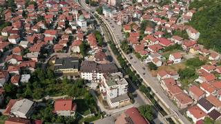 Gračanica  centar  čaršija let 4K [upl. by Yhtuv744]