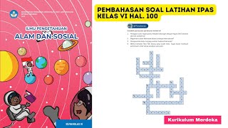 Pembahasan Soal Latihan IPAS Kelas VI Halaman 100 [upl. by Notsae38]