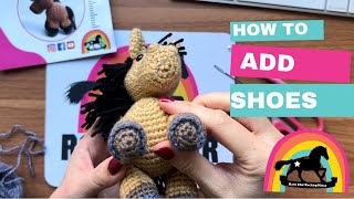 Adding Hooves to your Crochet Pony [upl. by Kamila]