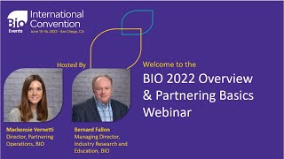 BIO 2022 Overview and Partnering Basics Webinar [upl. by Ithnan]