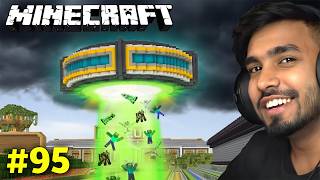 REAL UFO IN MY WORLD  MINECRAFT GAMEPLAY 95 [upl. by Ellerey]