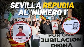 Sevilla REPUDIA al número 1 Sánchez no tiene paz ni en la cuna del socialismo [upl. by Ahseital]