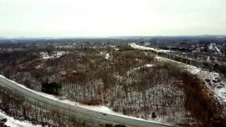 Chicopee Ma  Meadow str  Chicopee str from the air [upl. by Kihtrak709]