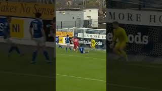 Ahu Obhakhans goal VS Glenavon ⚽️🔴⚪️ Goal PortadownFC Portadown Ports PFC Football Glenavon [upl. by Vaules]