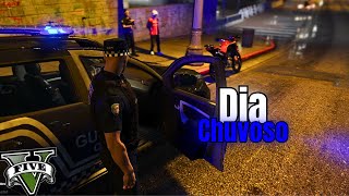 COMANDO GCM  PATRULHAMENTO EM DIA CHUVOSO  GTA RP [upl. by Quartas723]