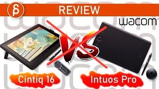 My Wacom Cintiq 16 and Wacom Intuos Pro  plus Unboxing [upl. by Retswerb]