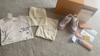 Yes kickscn Review Louis Vuitton sneaker amp Gallery Dept shirt [upl. by Ahtebat]