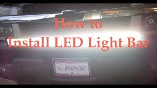 How to install LED light bar [upl. by Plath]