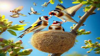 Simple tricks to attract goldfinches to sing by stimulation [upl. by Yrbua]