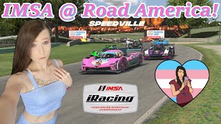 IMSA  Road America Top Class Cadillac Chaos iRacing [upl. by Eninotna392]