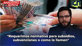 quotRequerimos normativa para subsidios subvenciones o como lo llamenquot Urbina [upl. by Ynnod]