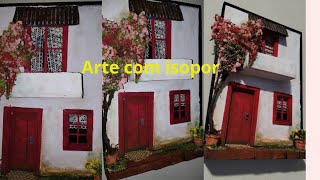 transformando isopor em arte [upl. by Baalman]