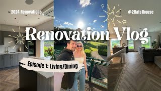 Renovation Vlog  Herringbone Flooring Media Wall planning amp tidying up [upl. by Doi518]