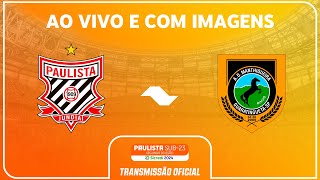 JOGO COMPLETO PAULISTA X MANTHIQUEIRA  RODADA 12  PAULISTA SUB23 2ª DIVISÃO SICREDI 2024 [upl. by Claretta]