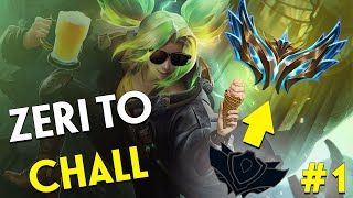 UNRANKED TO CHALLENGER WITH ZERI  I EXPLAIN YOU EVERYTHING 1 [upl. by Anire]