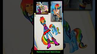 mayamystic Rainbow Dash Cosplay Draw 😆 mlp cosplay fluttershy rainbowdash [upl. by Itsuj]