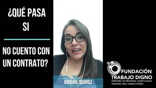 ¿Puedo demandar aunque no tenga un contrato laboral [upl. by Aierb987]