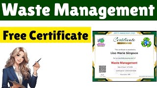 Waste Management Free Safety Certificate  Waste Management Quiz questions with answers [upl. by Enyrat316]