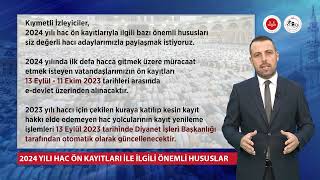 quot2024 Yılı Hac Ön Kayıt İşlemleri Hakkındaquot Hac2024 Hac Diyanet HacveUmre shortsvideo shorts [upl. by Som]