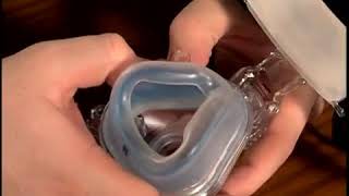 Attaching amp Removing ComfortGel Blue Nasal CPAP Mask Cushions  DirectHomeMedicalcom [upl. by Cuttie594]