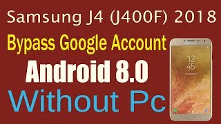 Samsung J400F FRP Bypass 80 100 J4 Unlock Frp UrduHindi [upl. by Montgomery598]