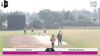 Weekend warriors vs Chandoo Blasters YBR Season 7 [upl. by Thurlough]