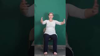 Seated Clapping Hands  Chair Yoga For Seniors and Beginners [upl. by Kinsman746]